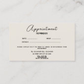 Grappige Puppy Dog Walker Groomer Afspraakkaart Visitekaartje (Achterkant)