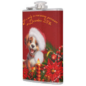 Grappige puppy heupfles (Links)