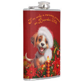 Grappige puppy heupfles (Rechts)