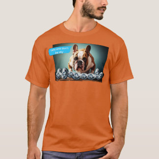 grappige puppy in het ei voor puppy lover1 t-shirt