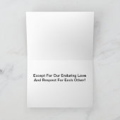 Grappige puppy, Kat liefde Romance Wenskaart Kaart (Binnen)