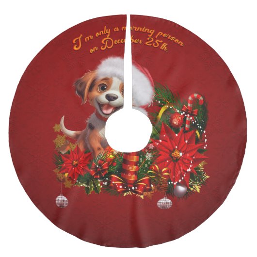 Grappige puppy kerstboom rok (Voorkant)