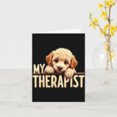 Grappige Puppy Mijn Grappigste Oude Hond Kaart (Gele Bloem)