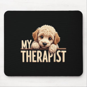 Grappige Puppy Mijn Therapeut Poodle Hond Muismat