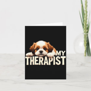 Grappige Puppy Mijn Therast Shih Tzu Hond Kaart