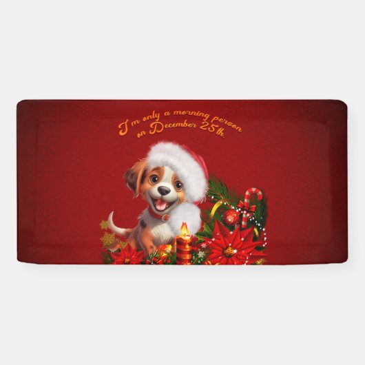 Grappige puppy spandoek (Horizontaal)