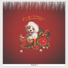 Grappige puppy sticker