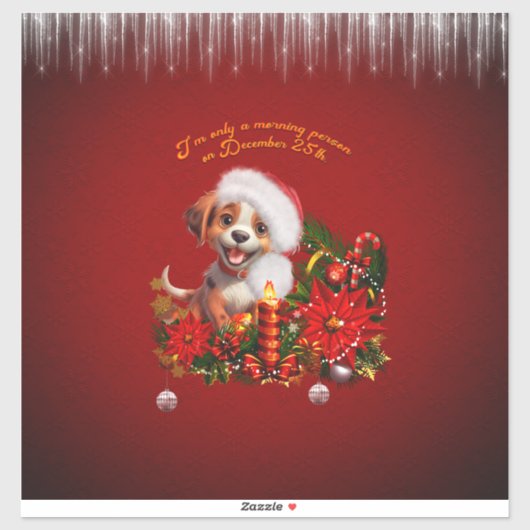 Grappige puppy sticker (Vel)