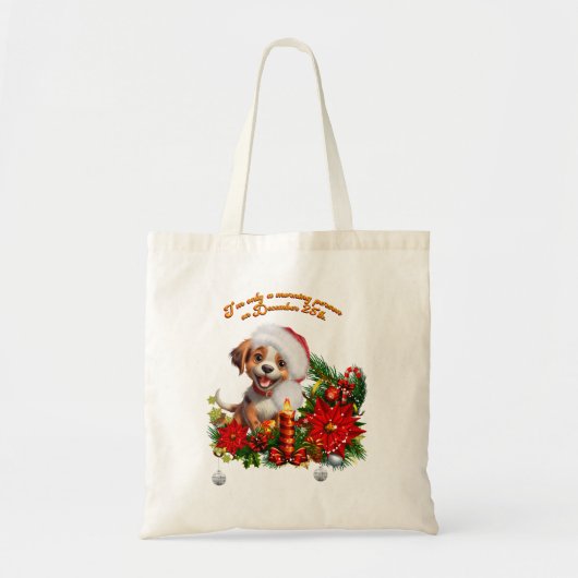 Grappige puppy tote bag (Voorkant)