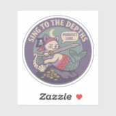 Grappige Purr-maid Piraat Kat Kunst Sticker (Vel)