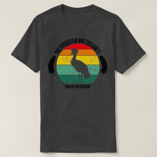 Grappige Puteketeke Nieuw-Zeelandse vogel van de e T-shirt (Design voorkant)