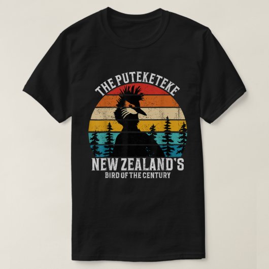 Grappige Puteketeke Nieuw-Zeelandse vogel van de e T-shirt (Design voorkant)