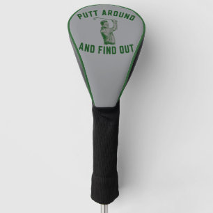Grappige Putt Rond en Ontdek Sarcastisch Golfen F Golfheadcover