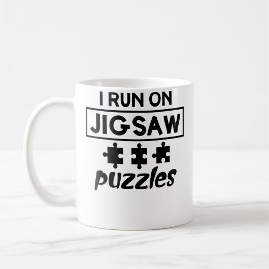 Grappige Puzzel Liefhebber Koffiemok (Links)