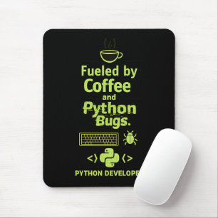 Grappige Python-ontwikkelaar – Aangedreven door Co Muismat