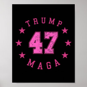 Grappige QR 45 47 Trump Inauguratie 2025 Danscode Poster