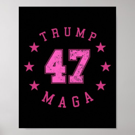 Grappige QR 45 47 Trump Inauguratie 2025 Danscode Poster (Voorkant)