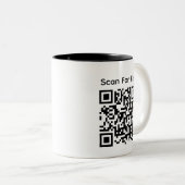 Grappige QR-code mok png, sarcastische Mok wrap (Voorkant rechts)