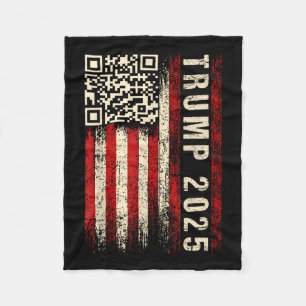 Grappige QR Donald Trump Dancing 4745 Code Video Fleece Deken
