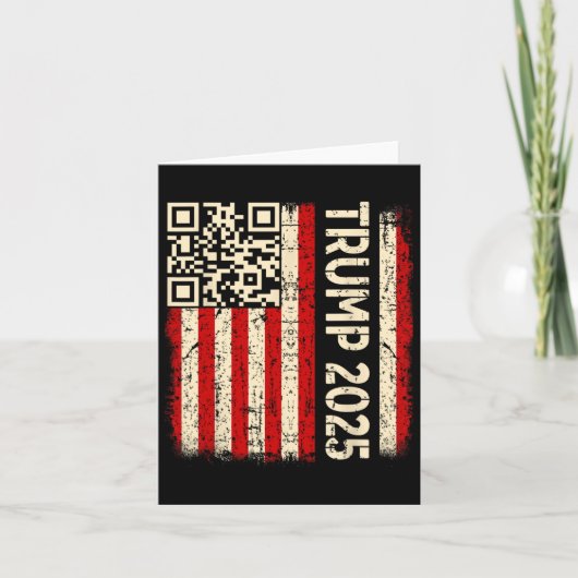 Grappige QR Donald Trump Dancing 4745 Code Video Kaart (Voorkant)