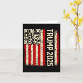 Grappige QR Donald Trump Dancing 4745 Code Video Kaart (Gele Bloem)