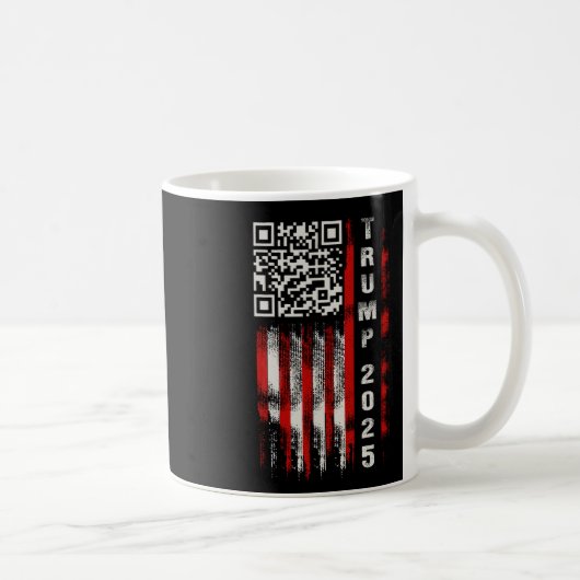 Grappige QR Donald Trump Dancing 4745 Code Video Koffiemok (Rechts)