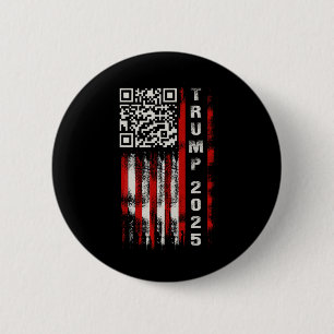 Grappige QR Donald Trump Dancing 4745 Code Video Ronde Button 5,7 Cm