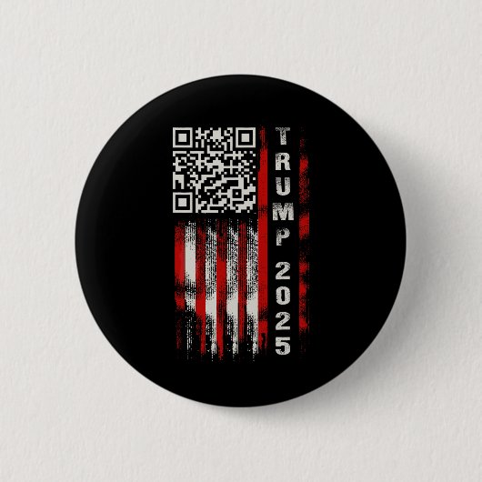 Grappige QR Donald Trump Dancing 4745 Code Video Ronde Button 5,7 Cm (Voorkant)