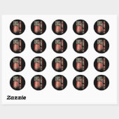 Grappige QR Donald Trump Dancing 4745 Code Video Ronde Sticker (Vel)
