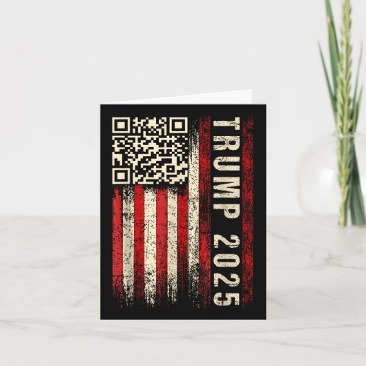 Grappige QR Donald Trump Dancing 47_45 Code Video Kaart (Voorkant)