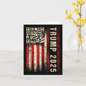 Grappige QR Donald Trump Dancing 47_45 Code Video Kaart (Gele Bloem)