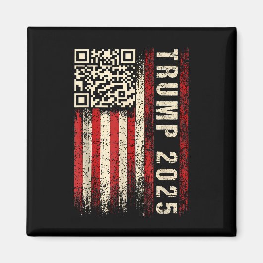 Grappige QR Donald Trump Dancing 47_45 Code Video Magneet (Voorkant)