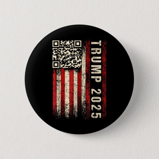 Grappige QR Donald Trump Dancing 47_45 Code Video Ronde Button 5,7 Cm (Voorkant)