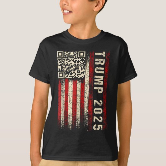 Grappige QR Donald Trump Dancing 47_45 Code Video T-shirt (Voorkant)