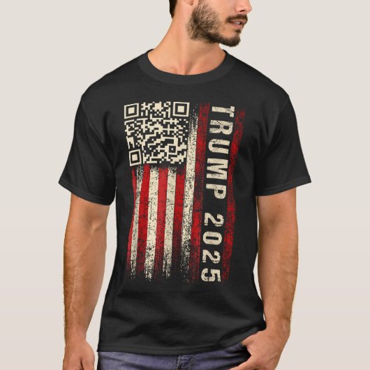 Grappige QR Donald Trump Dancing 47_45 Code Video T-shirt (Voorkant)