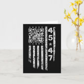 Grappige QR Hij is terug President Trump Code Kaart (Gele Bloem)