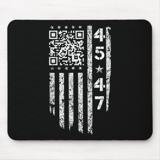 Grappige QR Hij is terug President Trump Code Muismat (Voorkant)