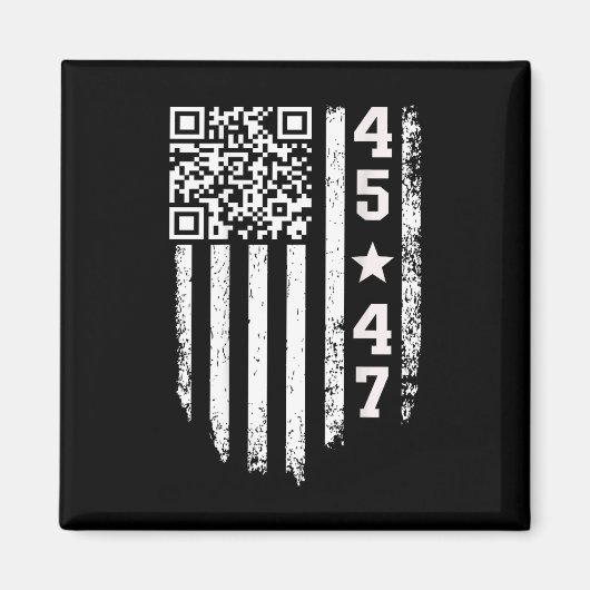 Grappige Qr President Trump 4547 Trump Danscode Magneet (Voorkant)