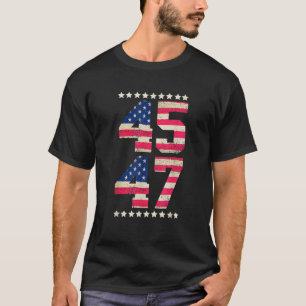 Grappige QR President Trump 45 47 QR Trump Dansen  T-shirt