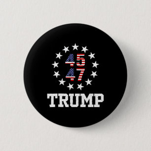 Grappige Qr President Trump Dans Code Inauguratie Ronde Button 5,7 Cm