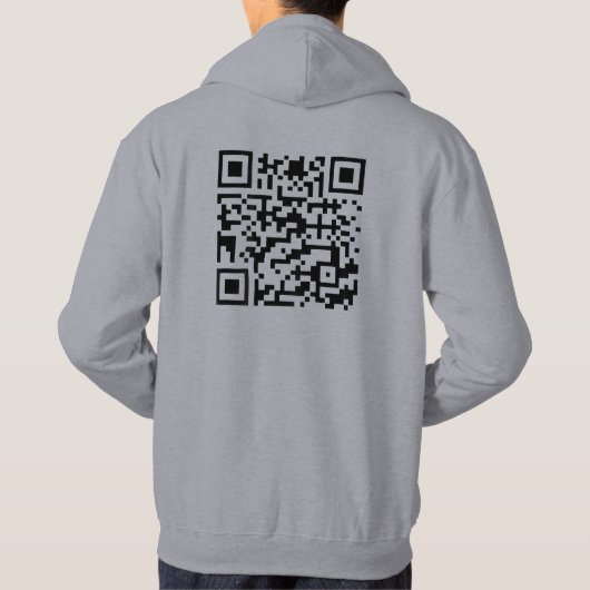 Grappige QR President Trump Dans Code (Op Achterka Hoodie (Achterkant)