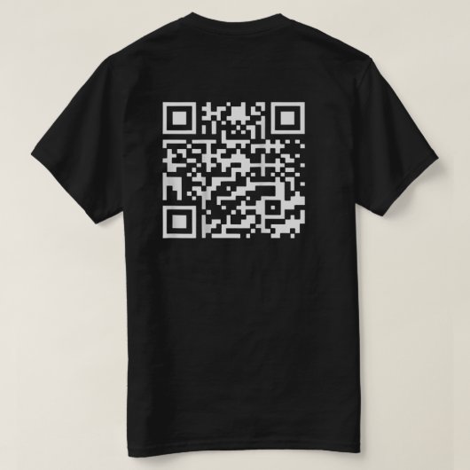 Grappige QR President Trump Dans Code (Op Achterka T-shirt (Design achterkant)