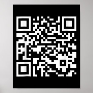 Grappige Qr President Trump Dans Code (op Byck) Poster
