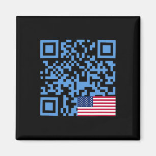 Grappige Qr President Trump Dans Code Vlag Van De Magneet