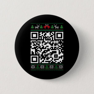 Grappige Qr President Trump Dansende Code Lelijke Ronde Button 5,7 Cm
