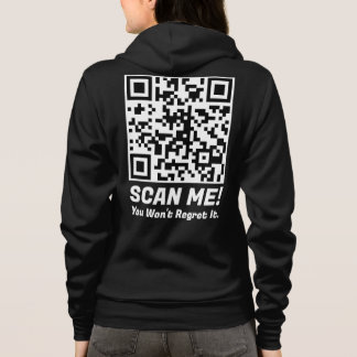 Grappige QR Scan Me! Grappige spijt grap Hoodie