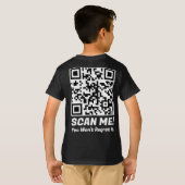 Grappige QR Scan Me! Grappige spijt grap  T-shirt (Achterkant volledig)