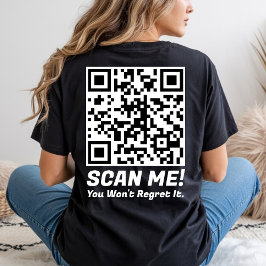 Grappige QR Scan Me! Grappige Spijt Grap T-shirt