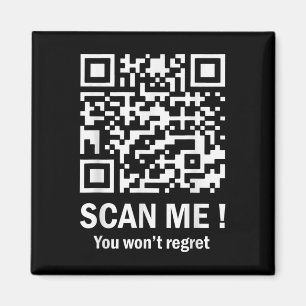 Grappige QR Scan Me President Trump 45_47 Trump Magneet