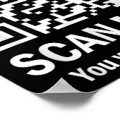 Grappige QR Scan Me President Trump 45_47 Trump Poster (Hoek)